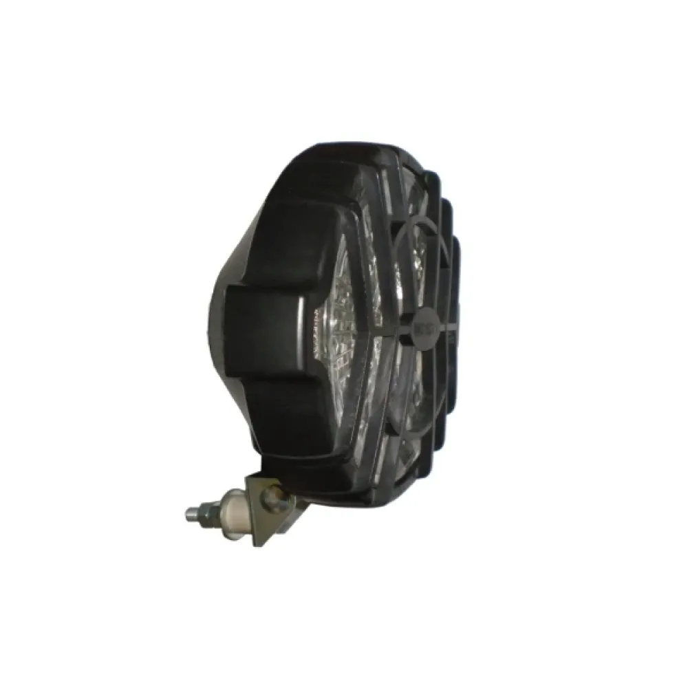 Фара 12-24 В противотуманная круглая пластмассовая с решеткой белая ФР-122-01