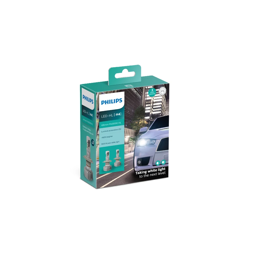 Комплект ламп светодиодных LED H4 12/24 В 15 Вт 5800K 11342U50CWX2