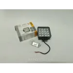 Фара LED 48W квадратная металлическая широкий луч