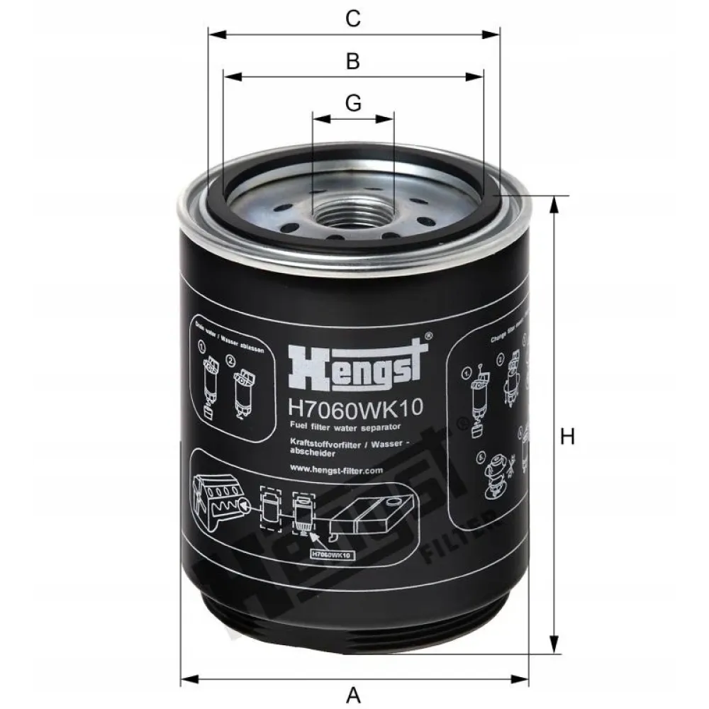 Фильтр топливный грубой очистки 332331