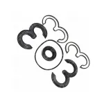 Ремкомплект насоса с пластмассовой обоймой НШ-50Д НШ50Д ХТЗ T-150, ХТЗ T-150К(ХТЗ)