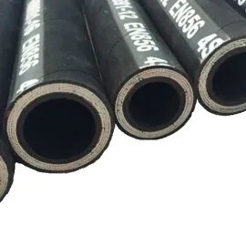 Рукав високого тиску з зубчастою внутрішньою поверхнею та чотирма сталевими оплетками для гірничодобувної промисловості