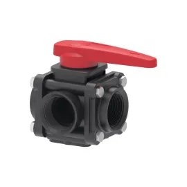 Кран триходовий різьбовий мама-мама