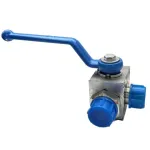 Кран гидравлический трёхходовой