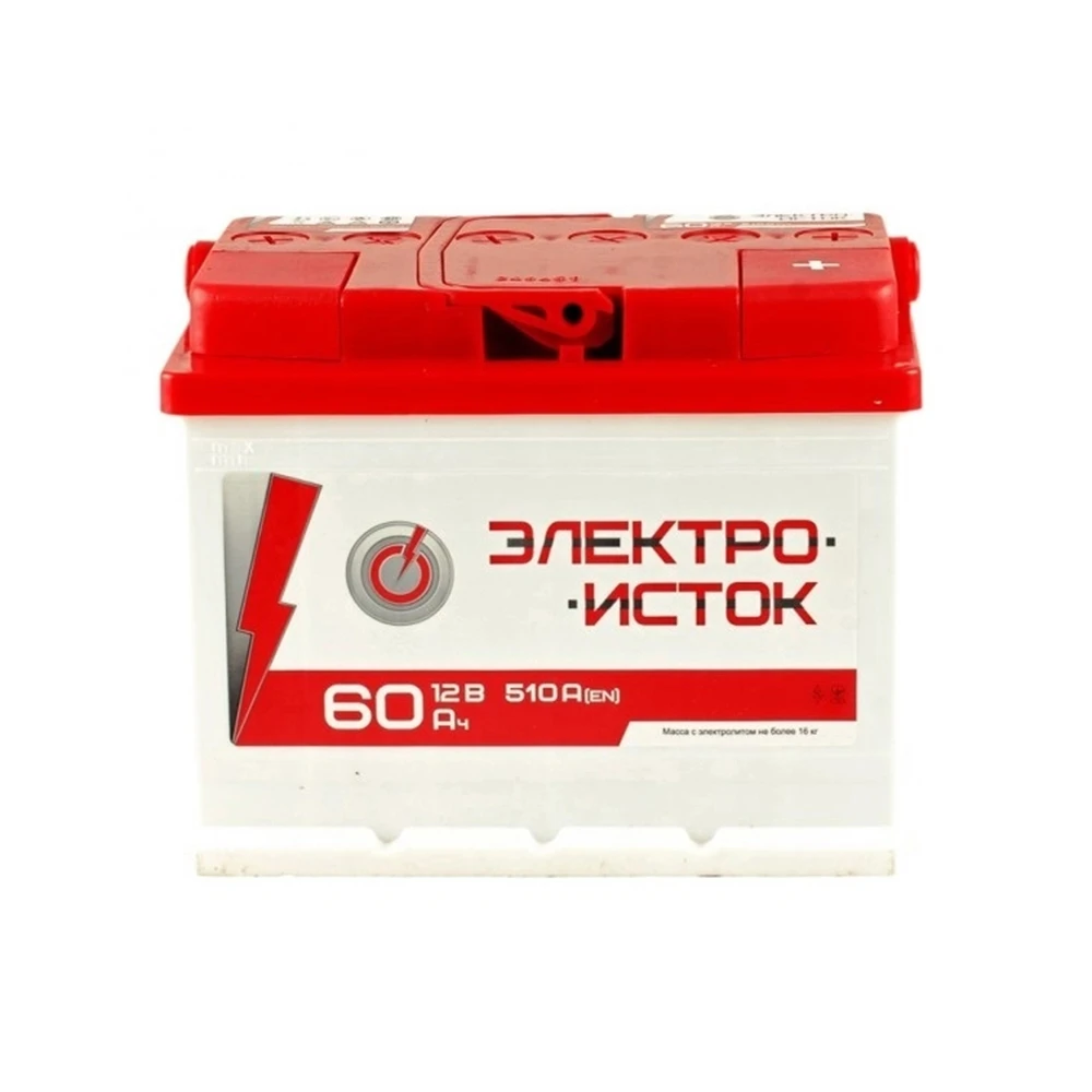 Акумулятор з електролітом 60 Ач 510 А 6СТ-60
