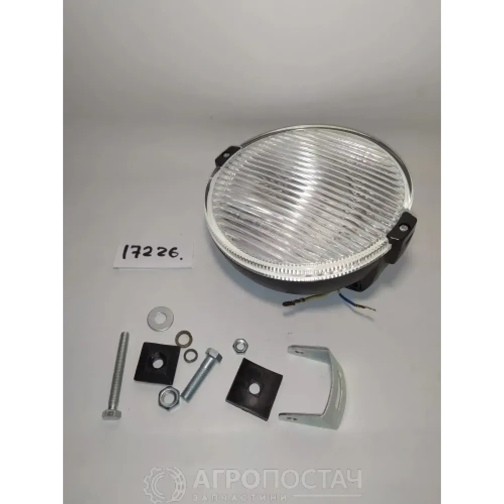 Фара 12-24 В протитуманна кругла металева біла