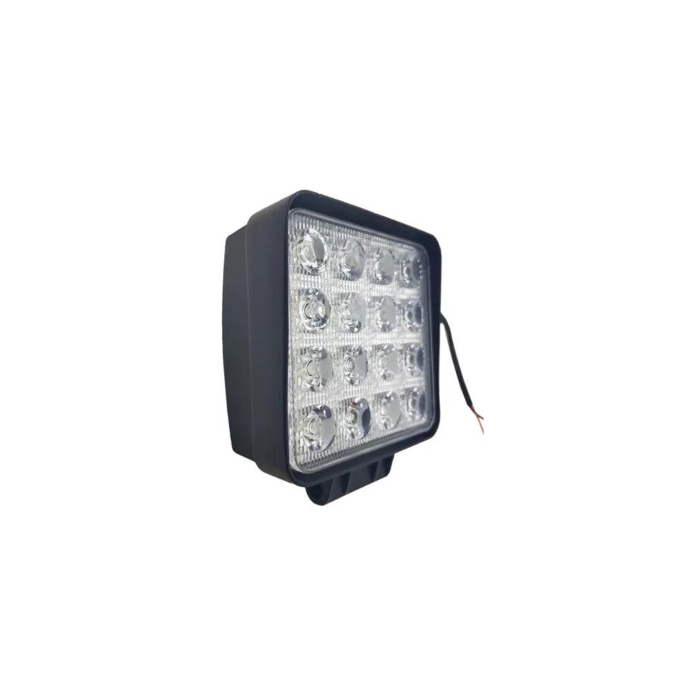 Фара LED 48 Вт квадратная металлическая с широким лучём
