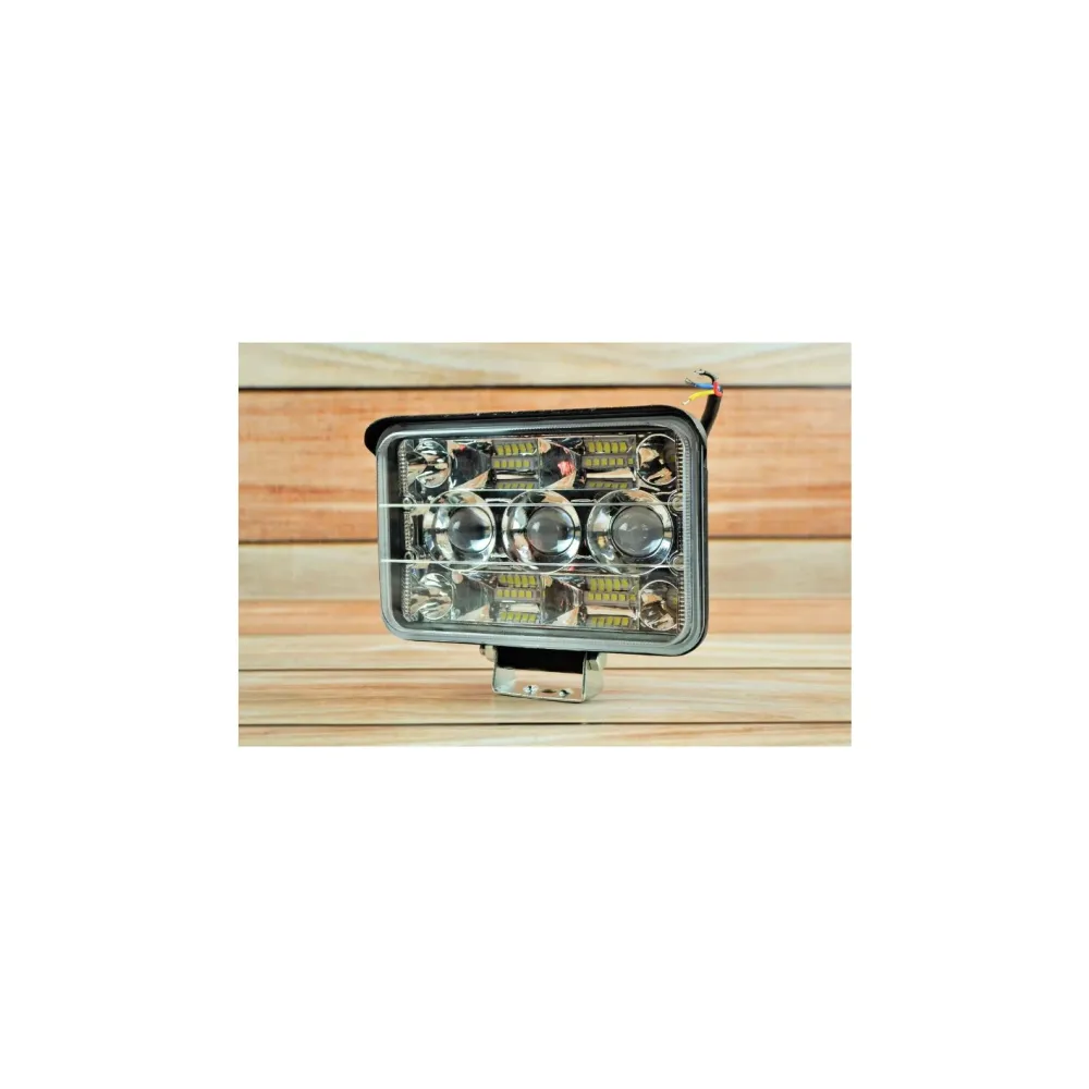 Фара LED 124 Вт 6000K-3000К на 27 диодов прямоугольная