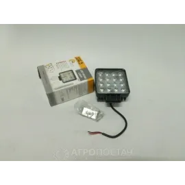Фара LED 48 Вт квадратная металлическая широкий луч