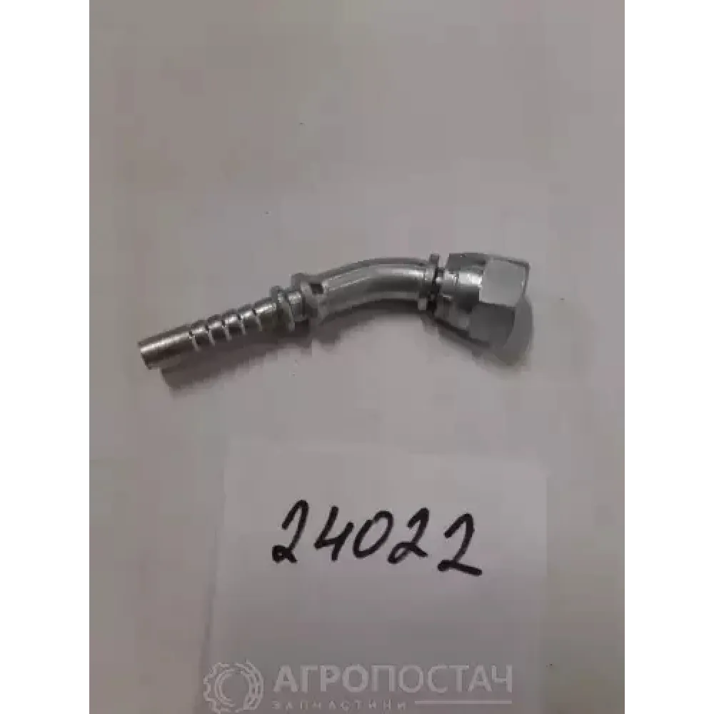 Ниппель с гайкой 45 DIN24-OR 6L M12x1.5 DN06 F45E0412L6