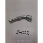 Ниппель с гайкой 45 DIN24-OR 6L M12x1.5 DN06 F45E0412L6