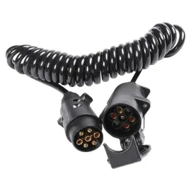 Шланг причепа електрокабелю з спіральною вилкою