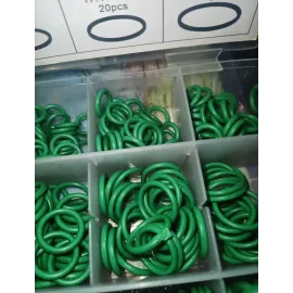 Набор колец резиновых заленых