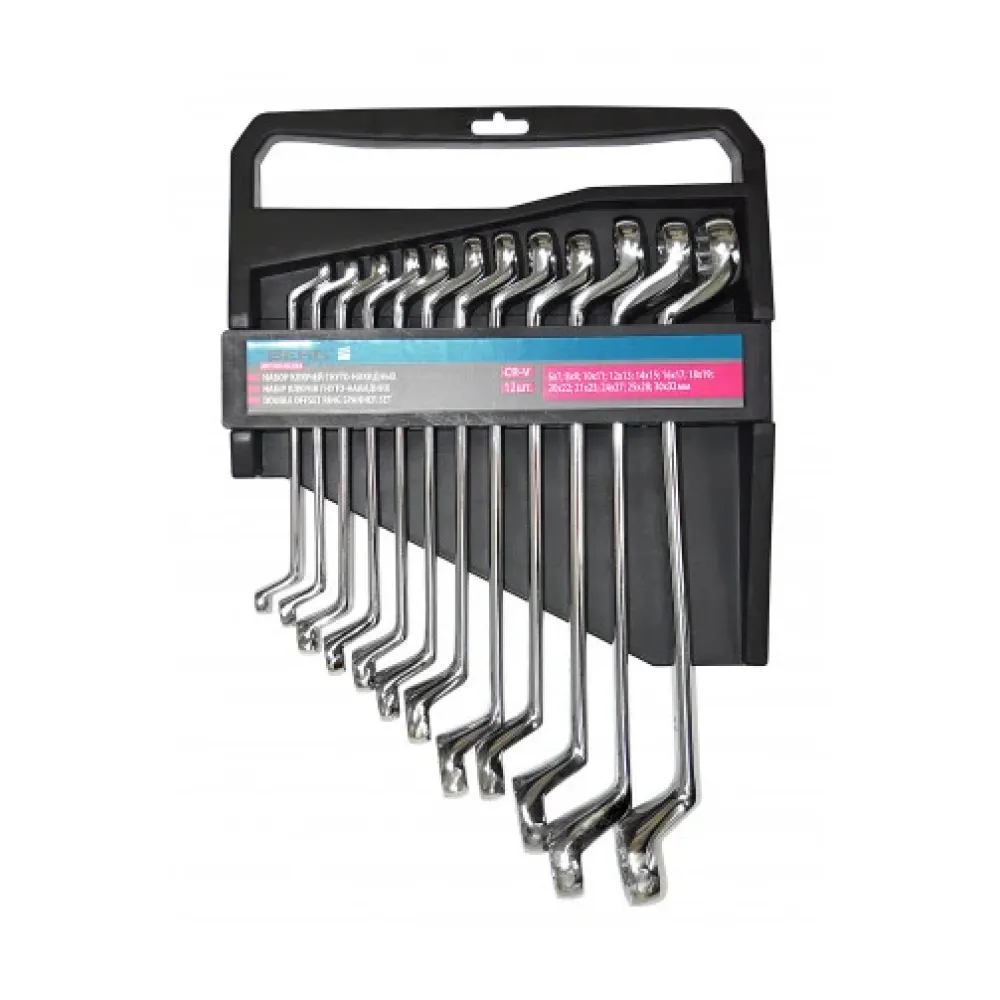 Набір ключів гнуто-накидних у чохлі