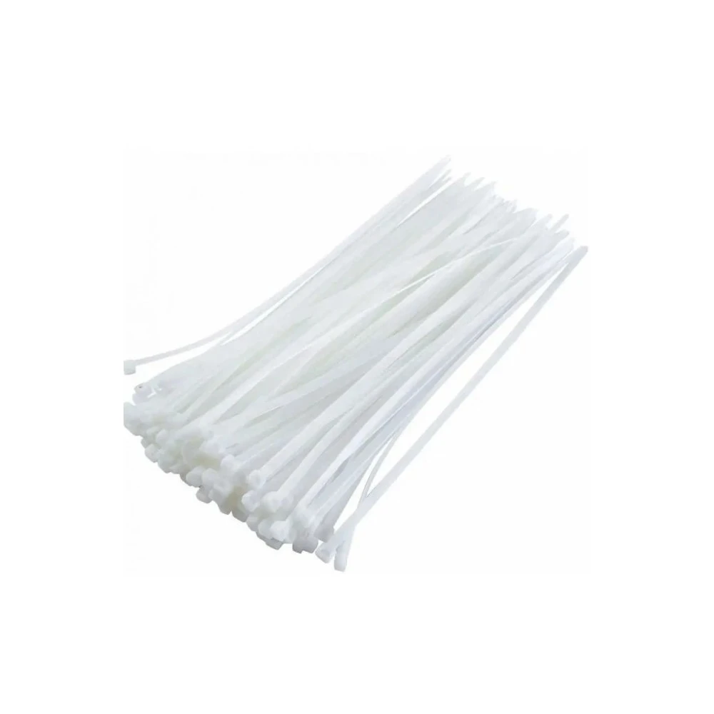 Хомут стяжний капроновий білий