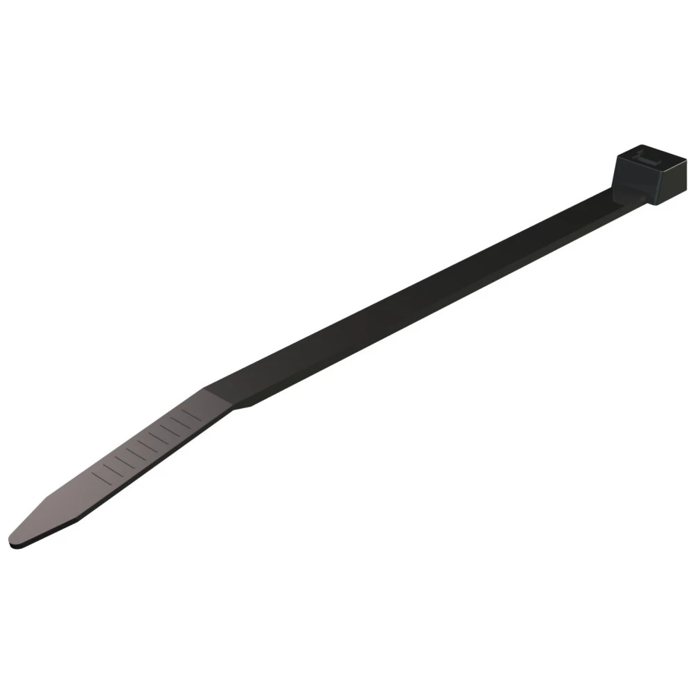 Хомут затяжний чорний 7.6х350