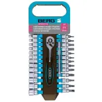 Набір головок та насадок з тріскачкою