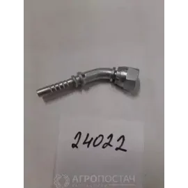 Ниппель с гайкой 45 DIN24-OR 6L M12x1.5 DN06