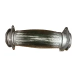Рукав глушника з фланцями в оплетці