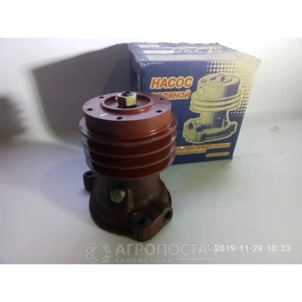 Насос водяной со шкивом трёхручейный 245-1307010-А1-11М