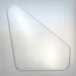 Скло дверей нижнє кабіни великої 80-6700011-05