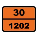 Табличка оцинкованная опасного груза Дизель 30-1202