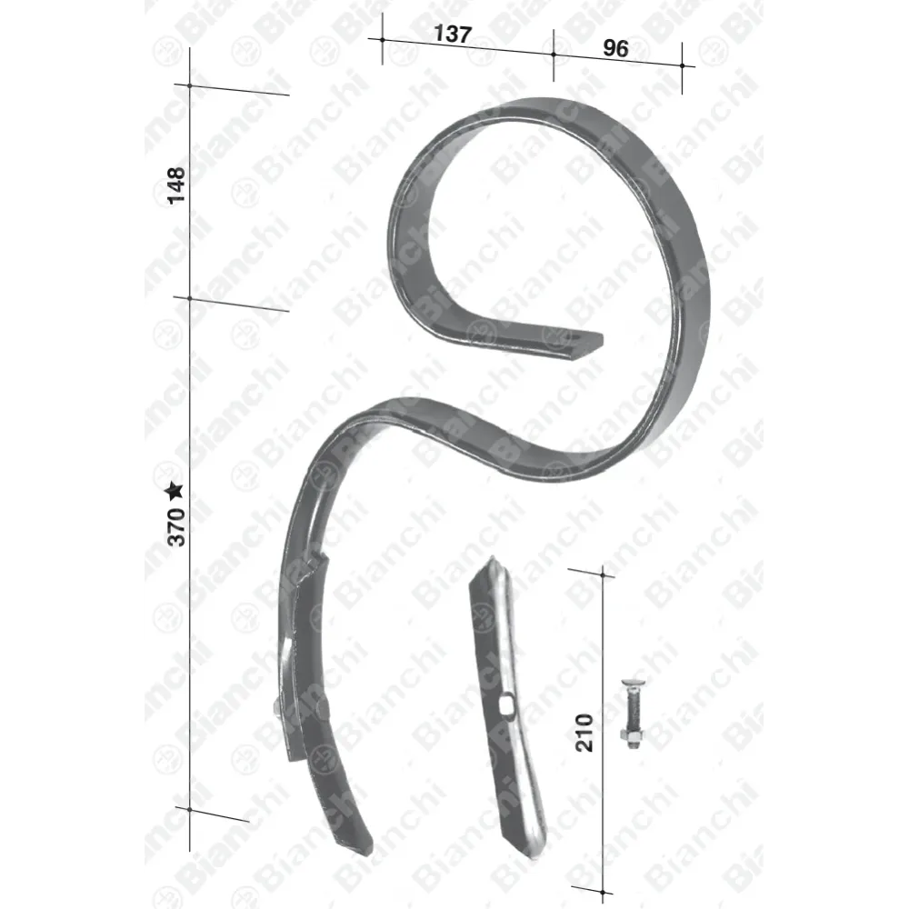 Стойка S-образная 300601