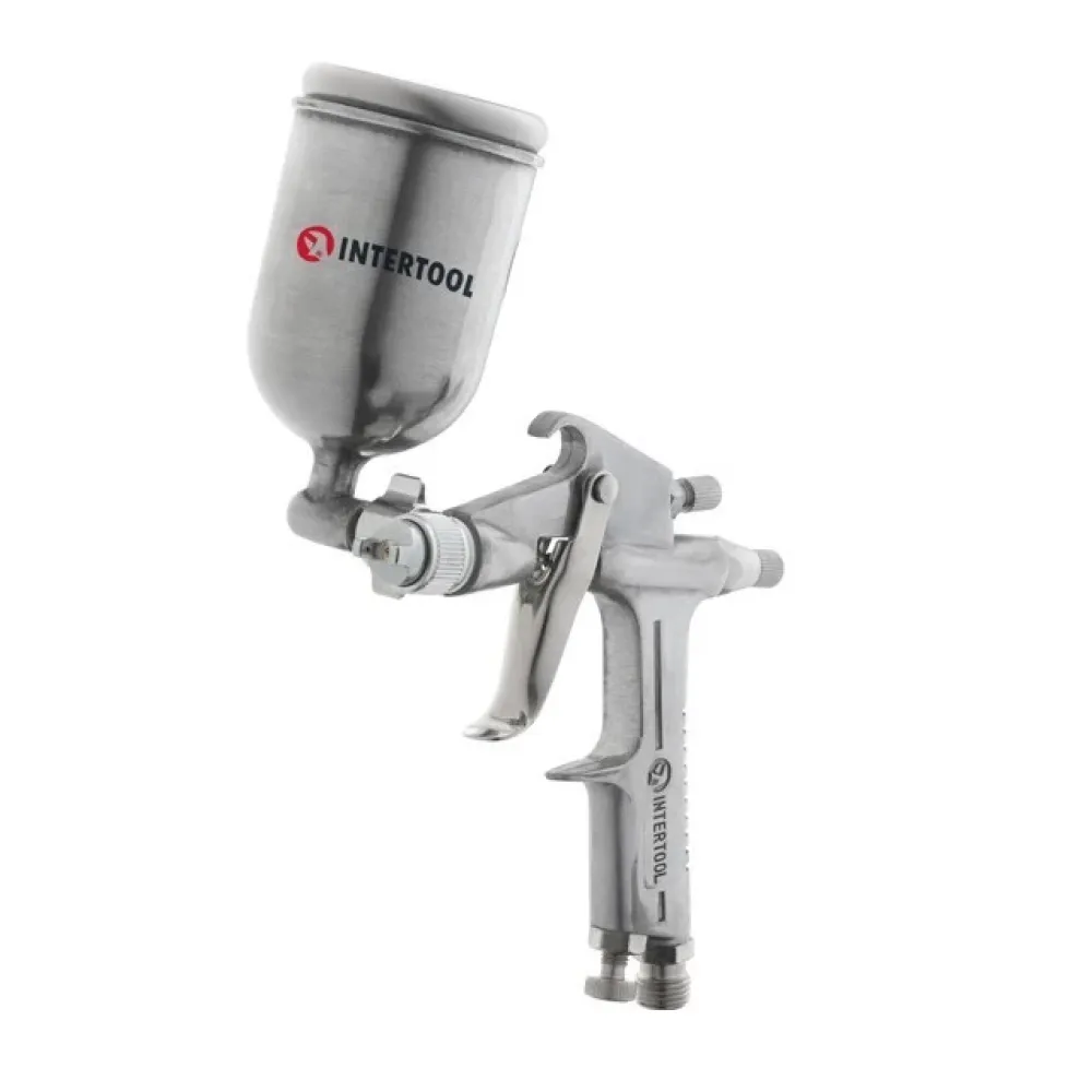 Краскопульт пневматический верхний металлический бачок PT-0301