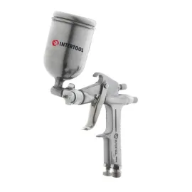 Краскопульт пневматический верхний металлический бачок