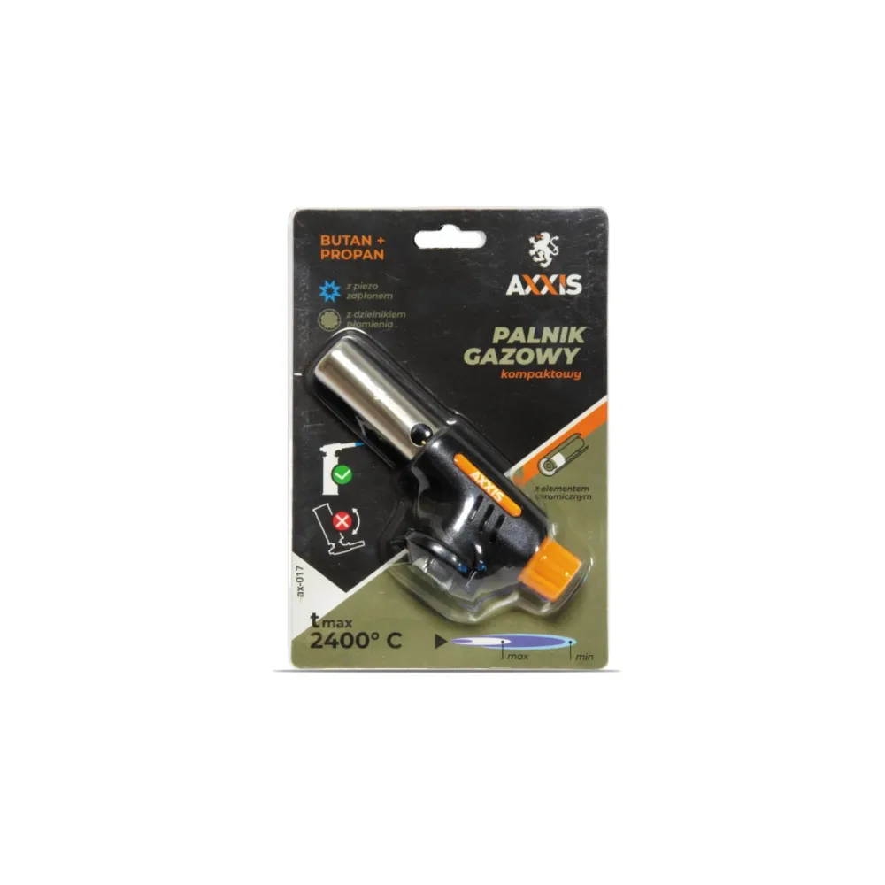 Пальник газовий комбінований з пʼєзопідпалом з керамічним елементом та розсікачем ax-017