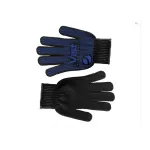 В'язані рукавички чорні з вкрапленням 16-012