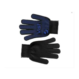 Вʼязані рукавички чорні з вкрапленням